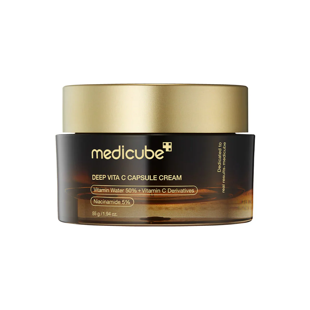 Medicube Deep Vita C Capsule Cream, Vitamin C, Niacinamide Brightening Moisturizer, 55g