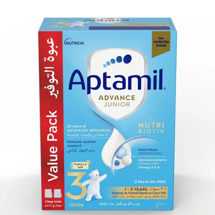 Aptamil Advance Junior Palm Oil Free 3 Milk Formula 1200g