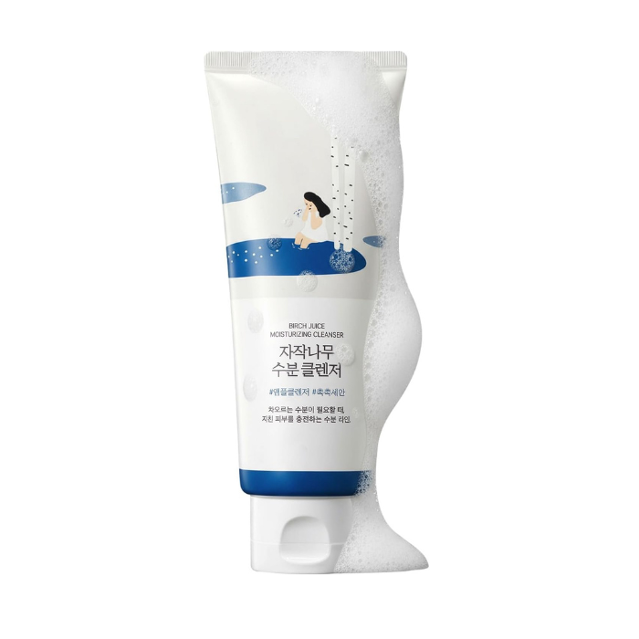 راوند لاب بيرش جوس منظف مرطب - رغوة منظفة لطيفة ومرطبة بعصارة البتولا للبشرة الحساسة 150 مل