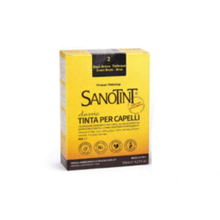 Sanotint Classic Hair Colour 125ml Black Brown 02