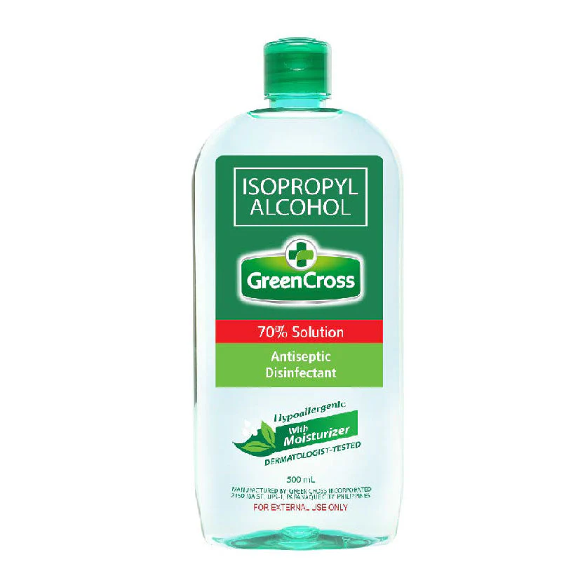 Green Cross Isopropyl 70% Alcohol, 500ml