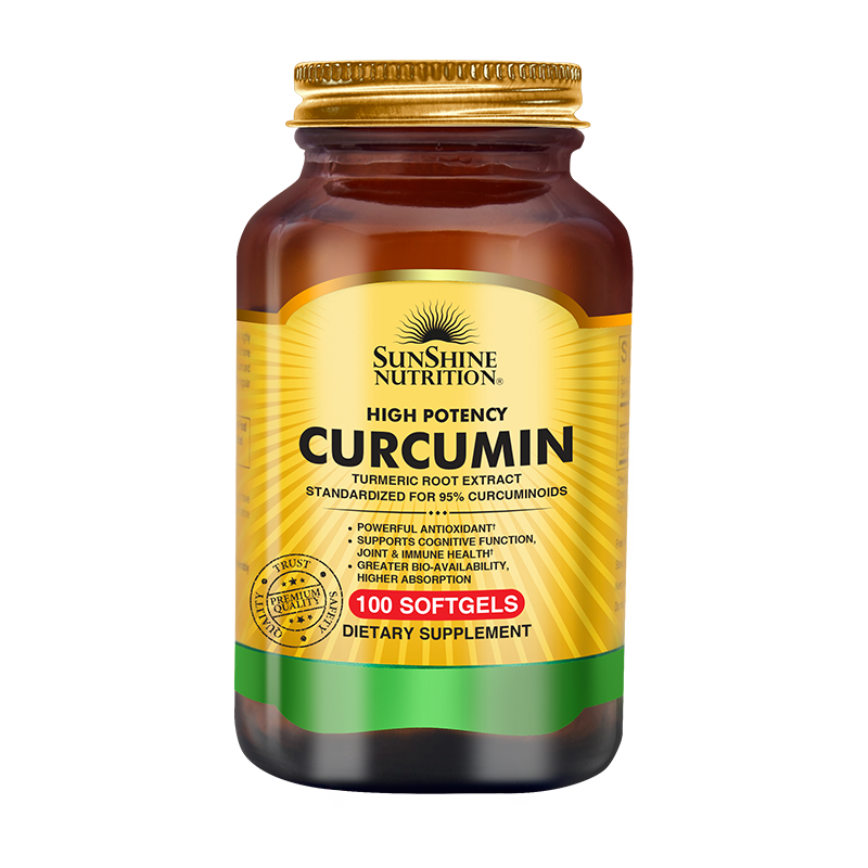 Sunshine Nutrition High Potency Curcumin 100 Softgels