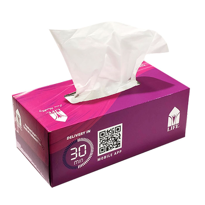 لايف مناديل وجه 200 ورقة × طبقتين