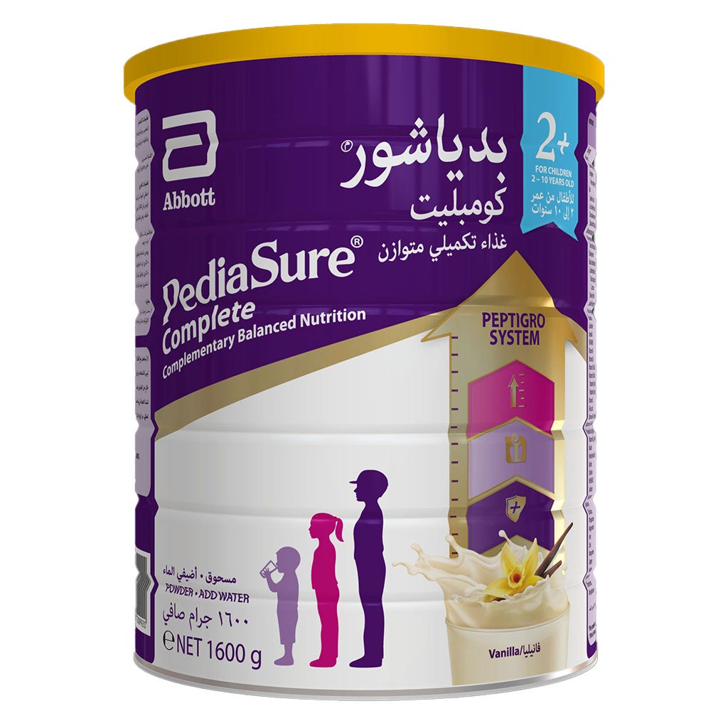 Pediasure Complete 2+ Peptigro Milk Formula Vanilla 1600g