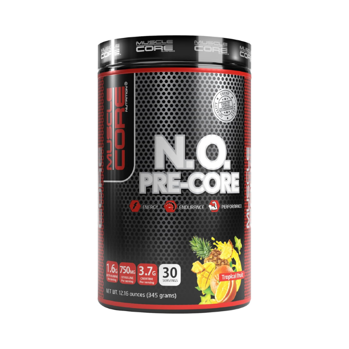 ماسيل كور إن.أو بري-كور فواكه استوائية قبل التمرين، طاقة، تحمل وأداء، 345 غ