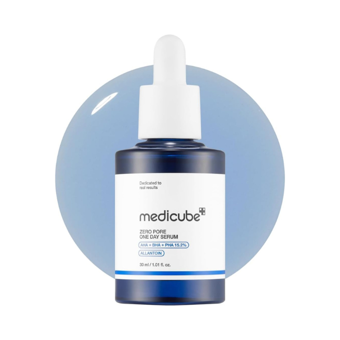 Medicube Zero Pore One Day Serum, AHA BHA PHA Exfoliating for Pore Tightening, 30ml