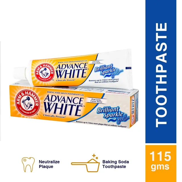 Arm and Hammer Advance White Brilliant Sparkle Gel Toothpaste 115 g