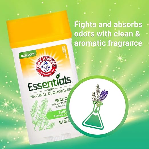 Arm and Hammer Essentials Deo Stick Fresh Rosemary Lavender 71g Twin Pack Promo