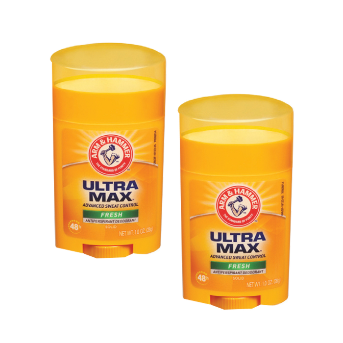 Arm and Hammer Ultra Max Deo Stick Fresh 28g Twin Pack Promo