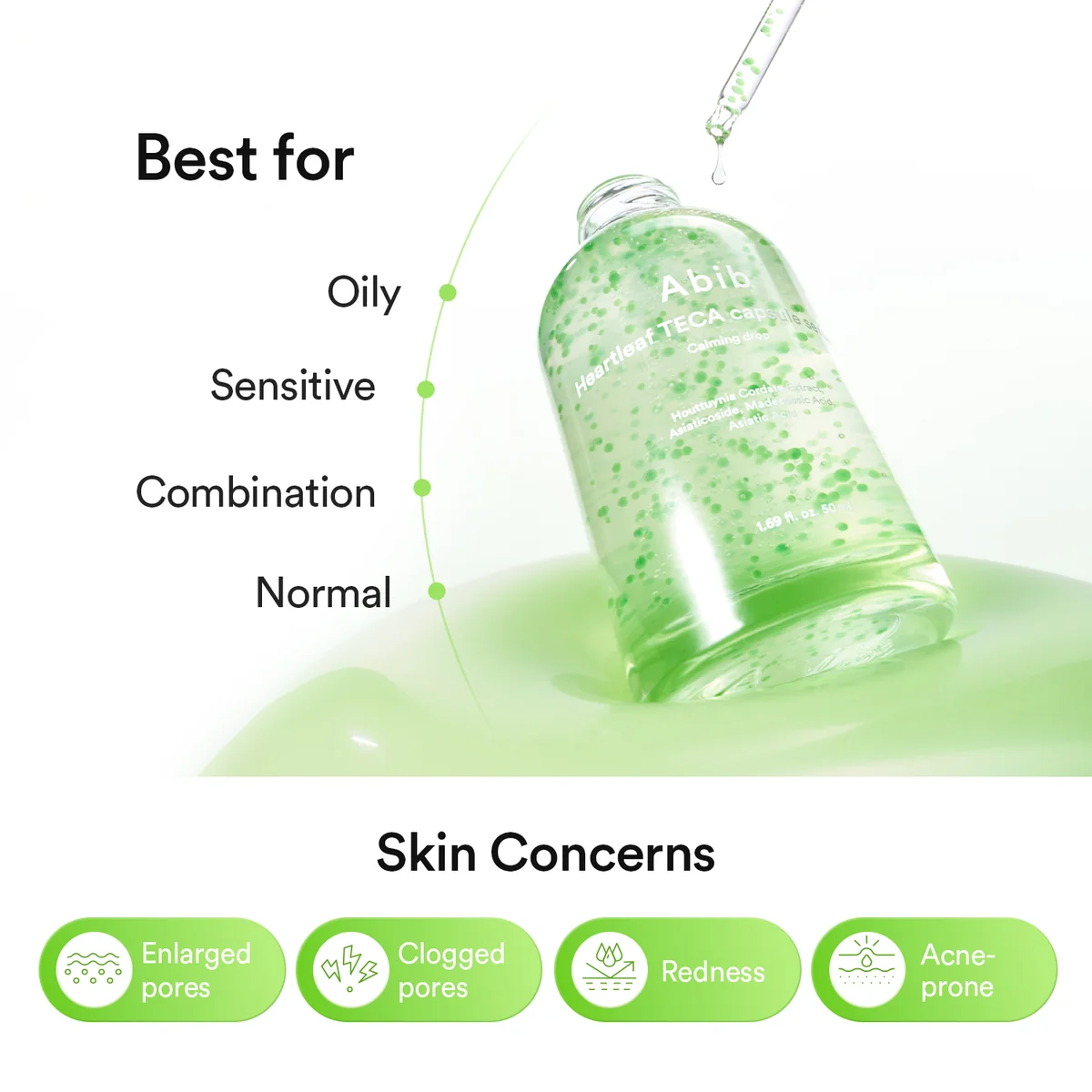Abib Heartleaf TECA Capsule Calming Drop Serum 50ML