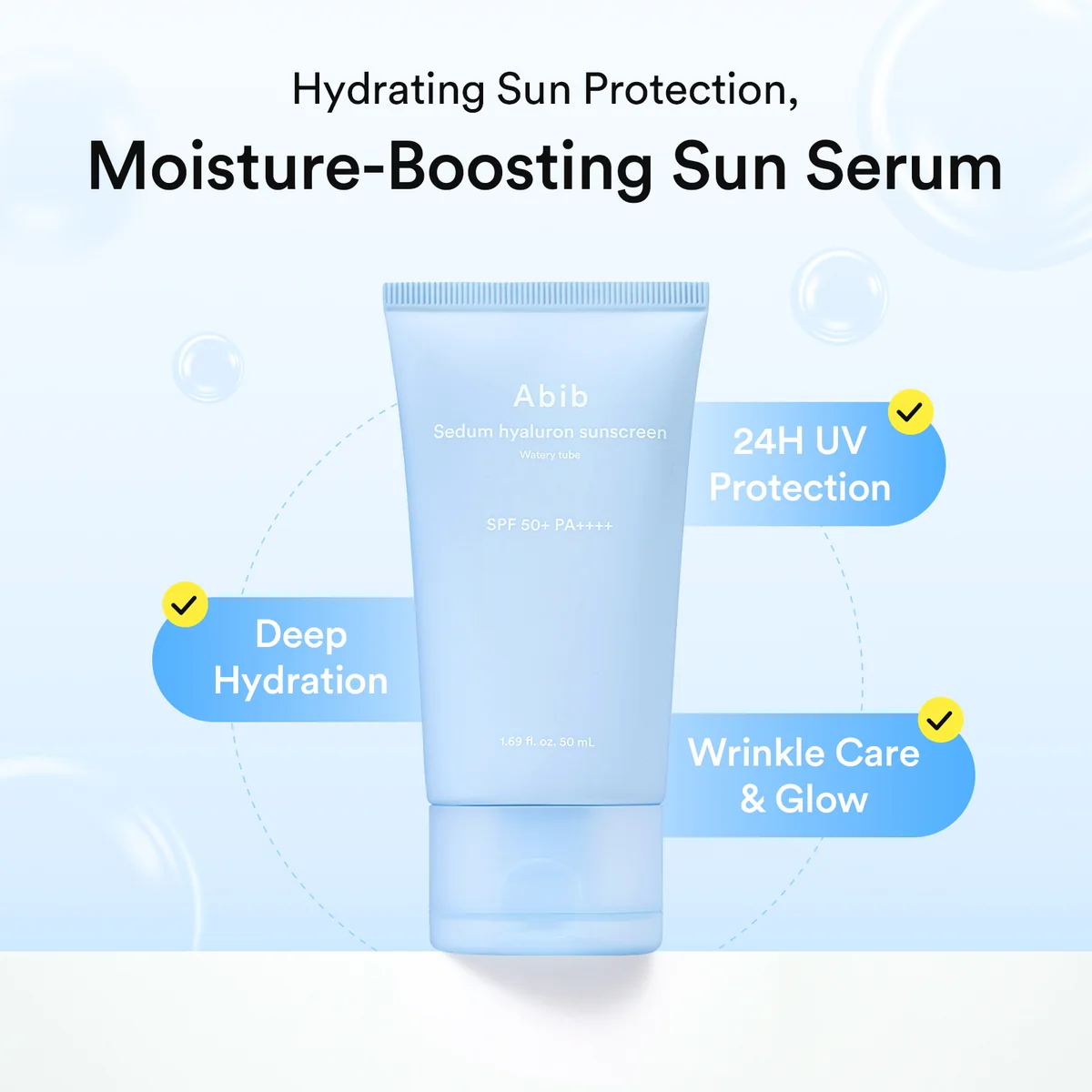 Abib Sedum Hyaluron SPF50+ Sunscreen 50ML