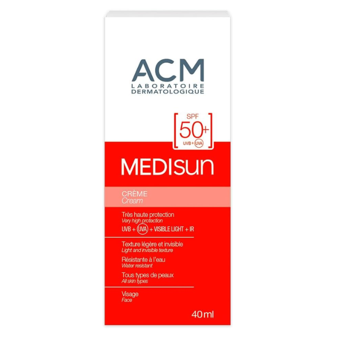 إيه سي إم ميديسان (SPF50+) كريم مقاوم للماء للأشعة فوق البنفسجية 40 مل