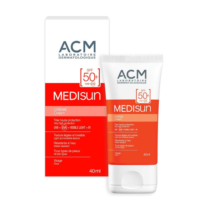 إيه سي إم ميديسان (SPF50+) كريم مقاوم للماء للأشعة فوق البنفسجية 40 مل