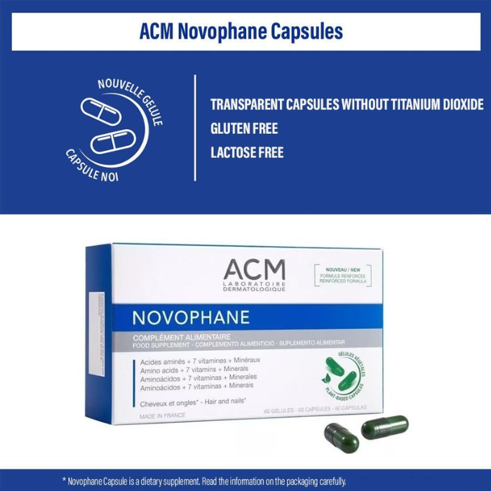 Novophane للأظافر والشعر من ACM - حجم 60 حبة