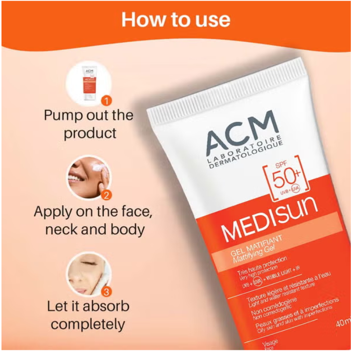 إيه سي إم ميديسان جل مطفي (SPF50+) 40 مل