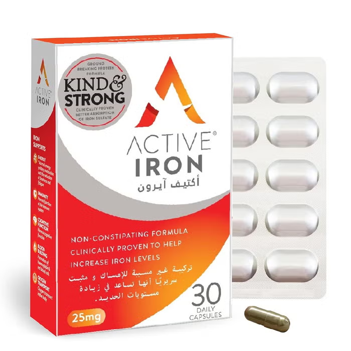Active Iron 25 mg Capsules 30's (10's Blisret X 3)