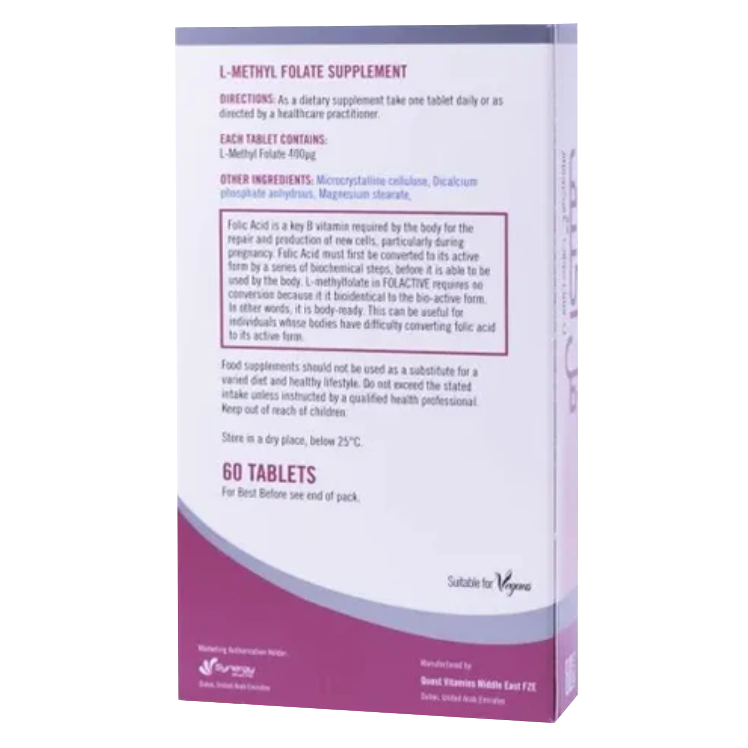 ActiveFolate 400mcg Tab 60s