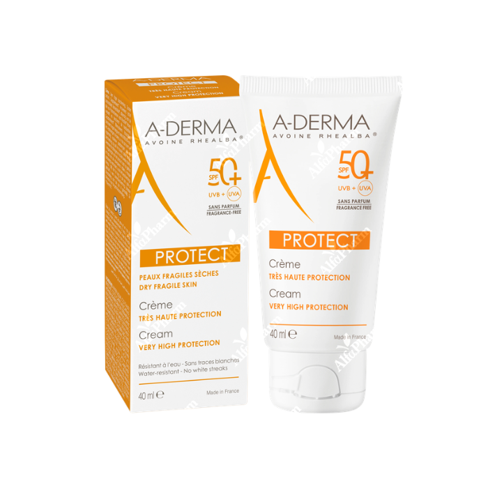 أدرما – كريم الحماية الخالي من العطور 50+SPF ,مل 40