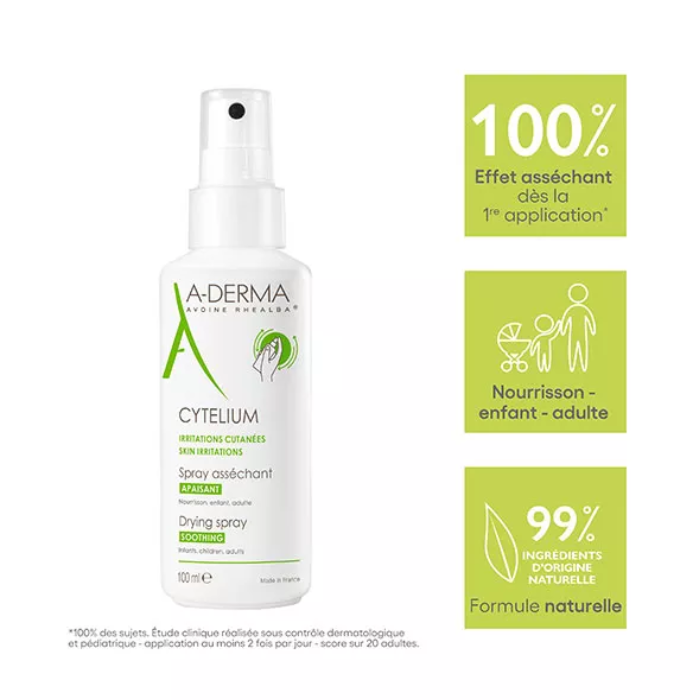 بخاخ Cytelium تجفيف ملطف من Aderma - حجم 100 مل
