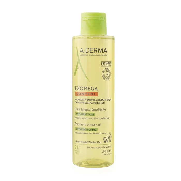 زيت الاستحمام Exomega Emollient  من Aderma - حجم 200 مل