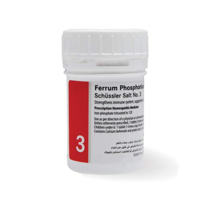 Adler Schussler Salt No.3 Ferrum Phosphoricum 12X, 100 Tablets