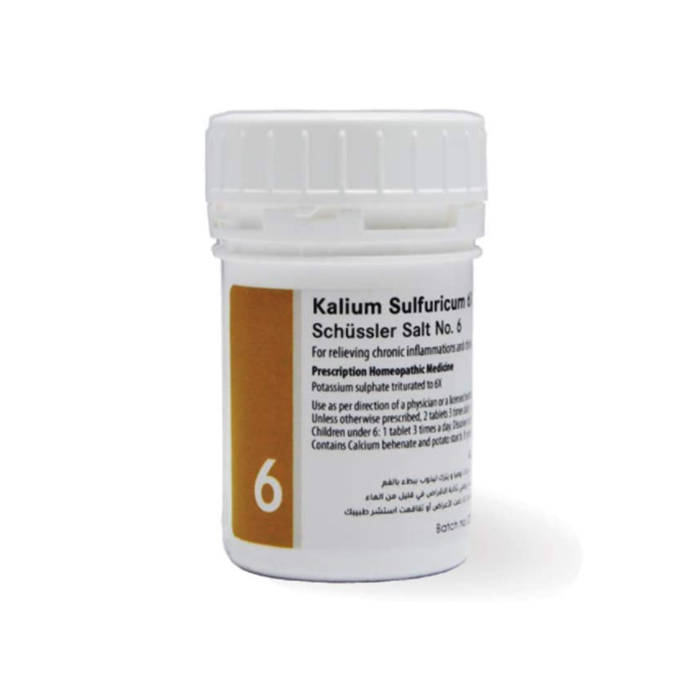 Adler Schussler Salt No.6 Kalium Sulfuricum 6X, 100 Tablets