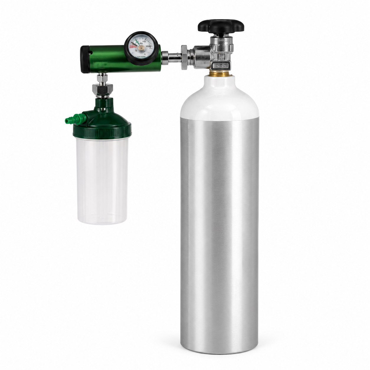 Alcan Oxygen Cylinder 1050L With Inbuild Regulator Water Capacity