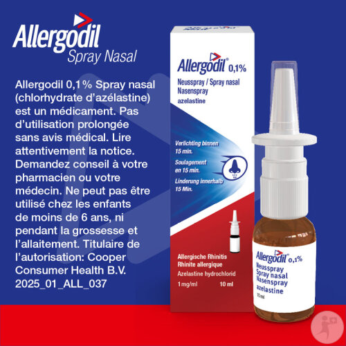 Allergodil 0.1% Nasal Spray 10ml