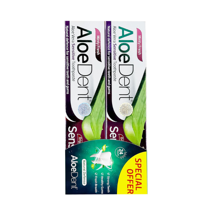Aloe Dent Aloe Vera Sensitive Toothpaste Twin Pack