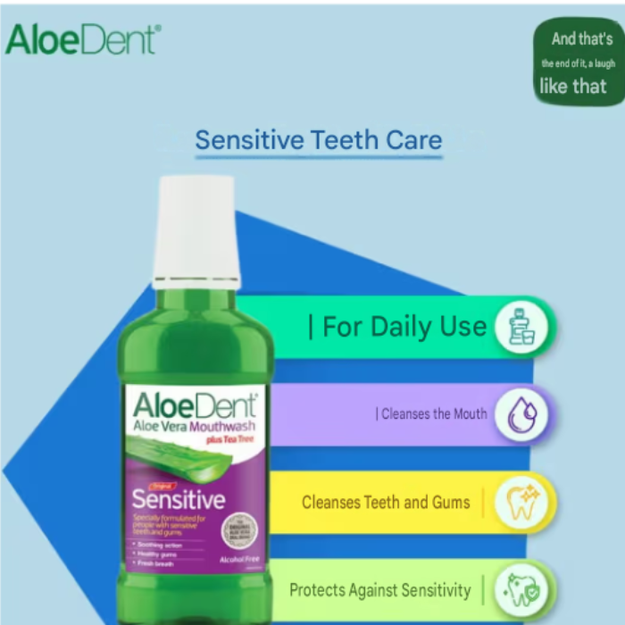 Aloe Dent Mouthwash Sensitive 250 ml