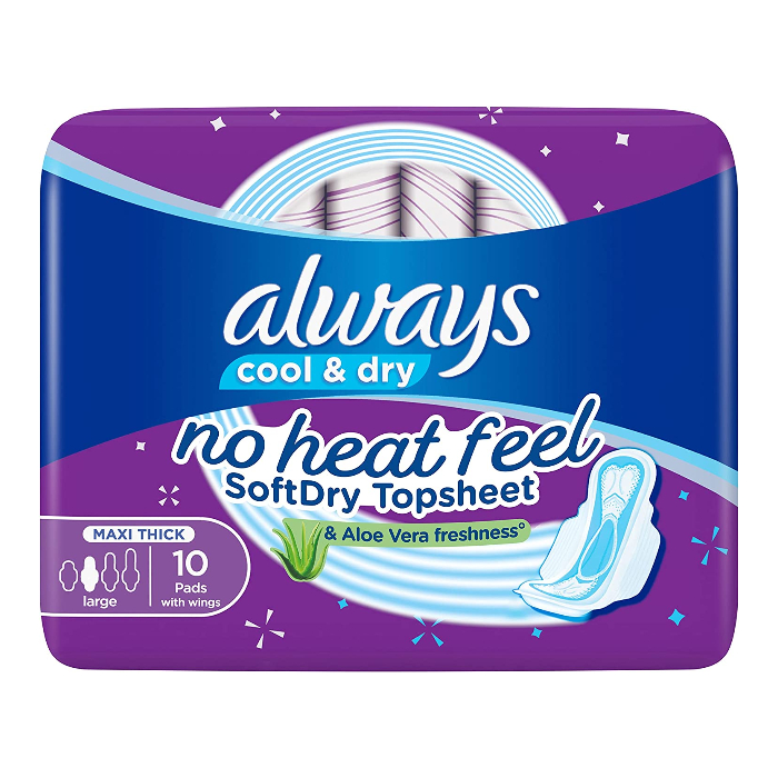 Always Clean & Dry Wings Large 10's