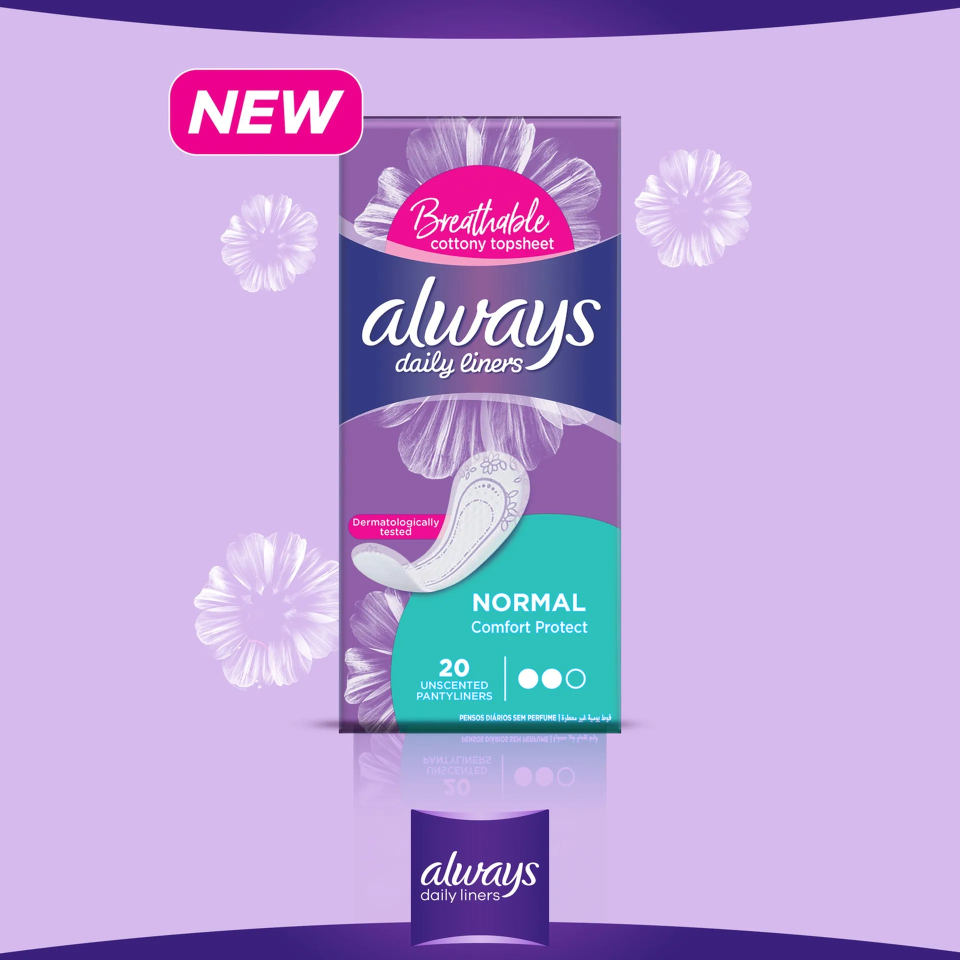 Always Comfort & Protect Fresh Pantyliners 20's