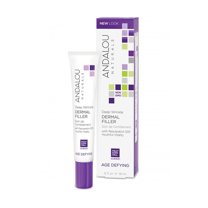 Andalou Age Defying Deep Wrinkle Dermal Filler, Fruit Stem Cell Anti-Aging Treatment, 18ml