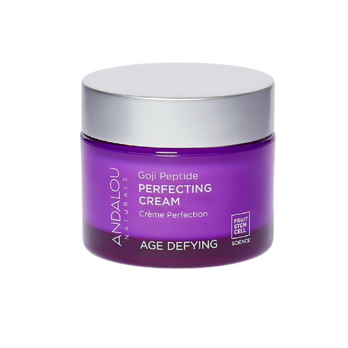Andalou Age Defying Goji Peptide Perfecting Cream, Anti-Aging Firming and Smoothing Moisturizer, 50ml
