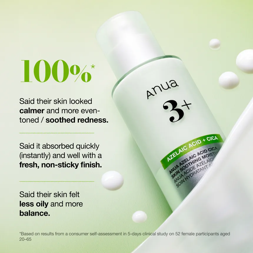 Anua Azelaic Acid 3+ Cica Skin Soothing Moisturizer 100ml