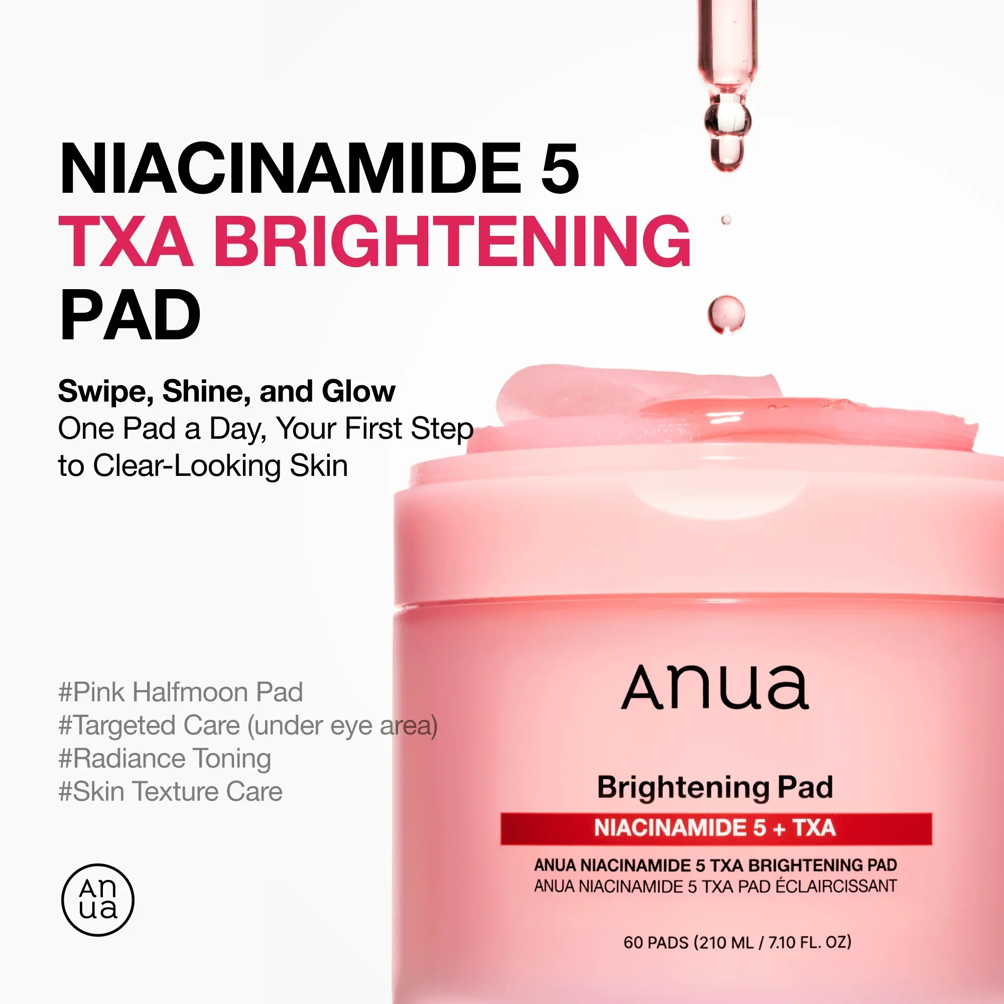 Anua Niacinamide 5+ TXA Brightening Pad 210ml 60s