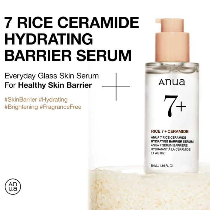 Anua Rice 7 + Ceramide Hydrating Barrier Serum 50ml