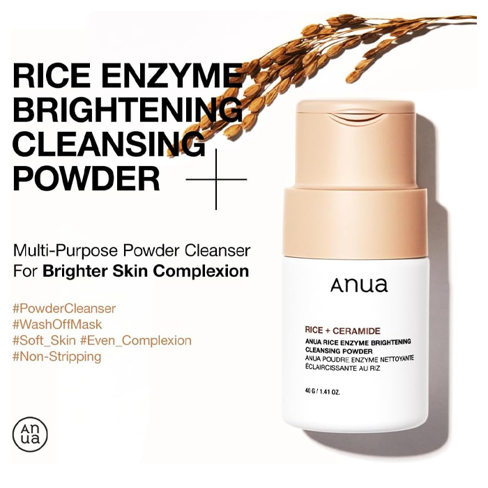 Anua Rice + Ceramide Brightening Cleansing Powder 40g
