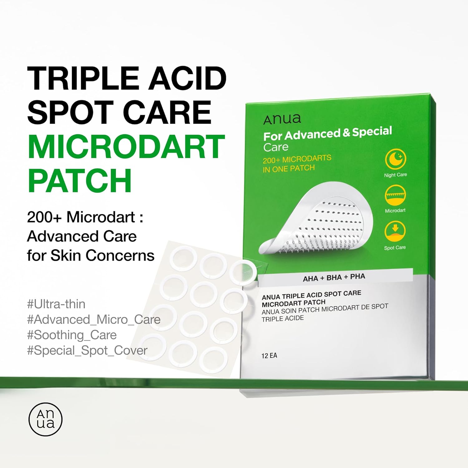 Anua Triple Acid Spot Care Microdart Patch 12s