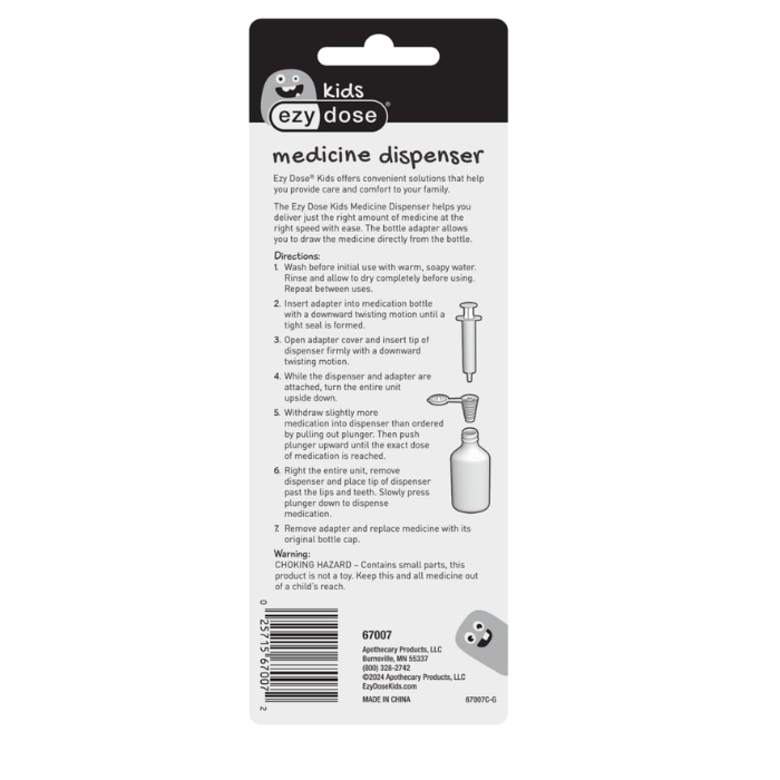 Apothecary 2 TSP Oral Syringe With Korc 6/72