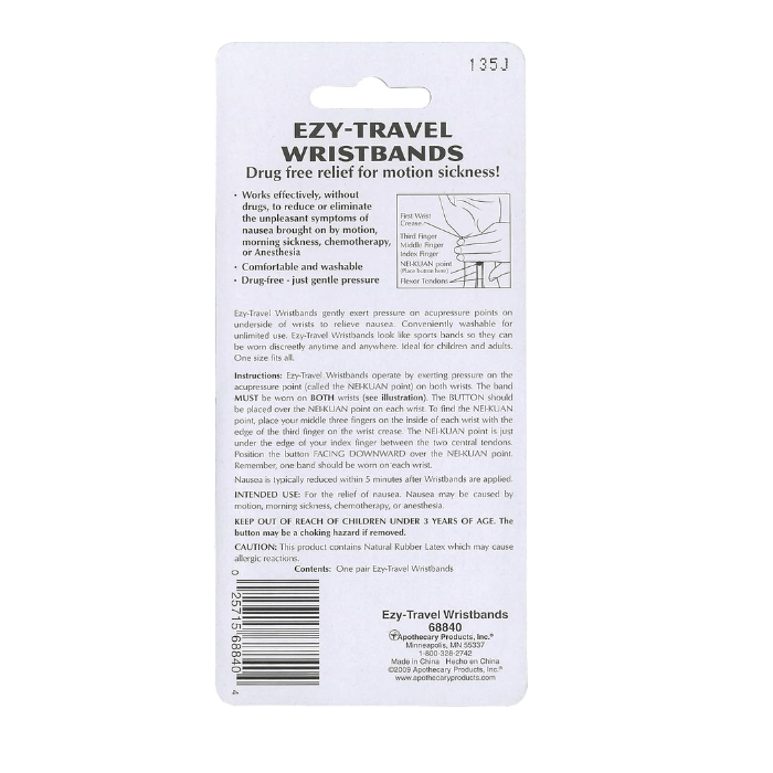 Apothecary Ezy Travel Wristbands 3/36