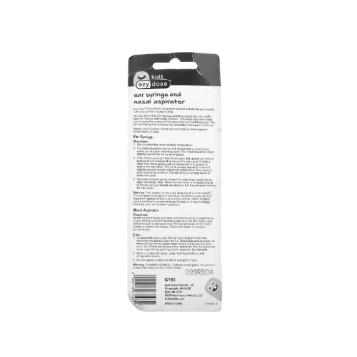 Apothecary Ezy Dose Nasal Aspirator/Ear Syringe