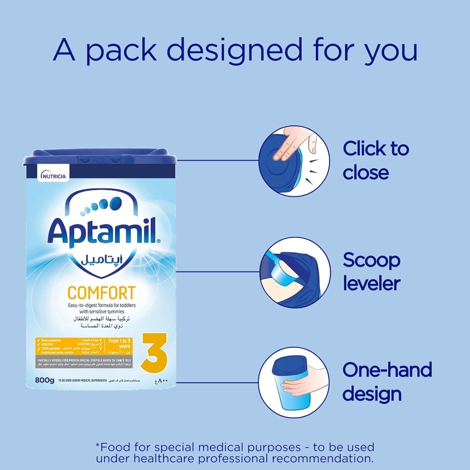 Aptamil Comfort 3 Milk Formula 800g
