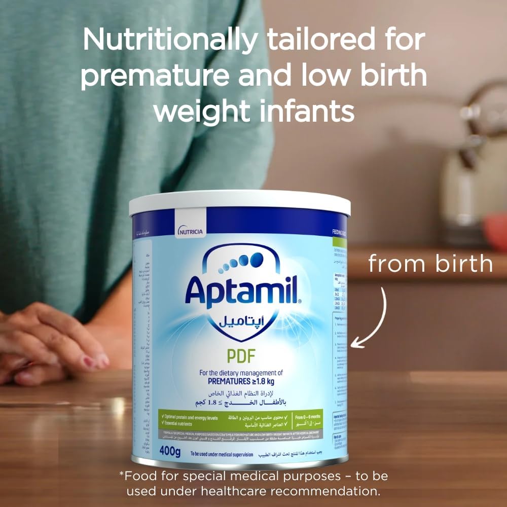Aptamil PDF (Post Discharge Formula) Specialized Nutrition for Pre- term & Low Birth Weight Infants - 400g