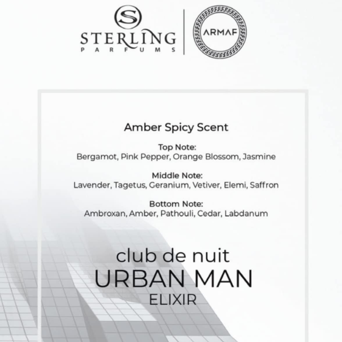 Armaf Club De Nuit Urban Man Elixir EDP Spray 105ML