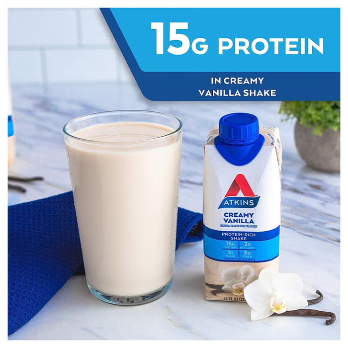 Atkins RTD Protein Shake Creamy Vanilla 325ml