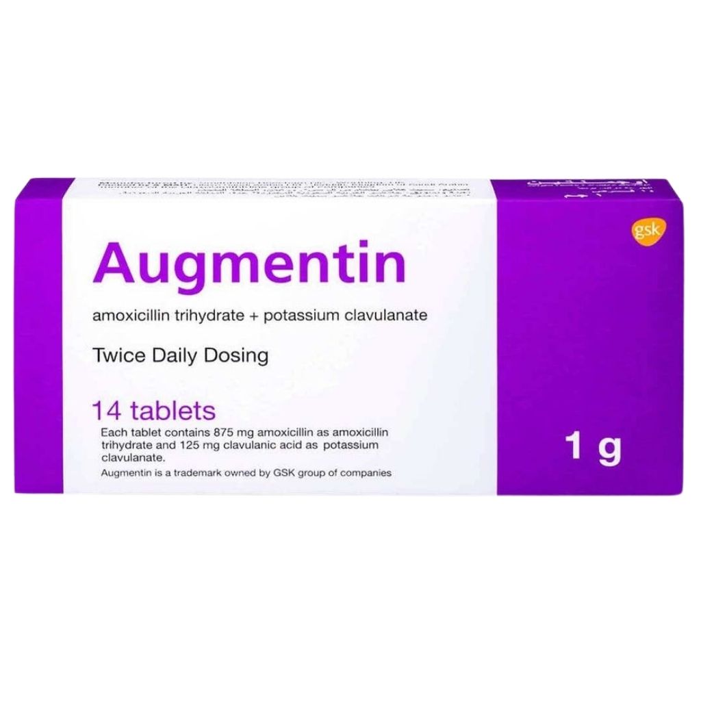 Augmentin 1g Tablet 14's (7's Blister X 2)