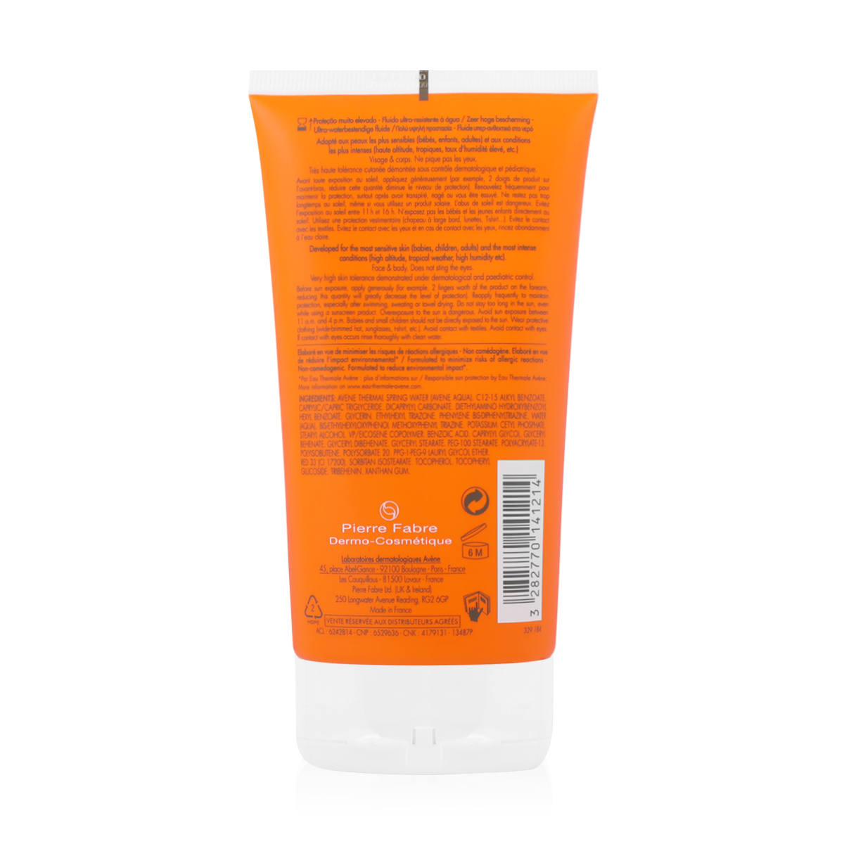 Avene Intense Protect SPF50+ Ultra Water Resistant Fluid 150