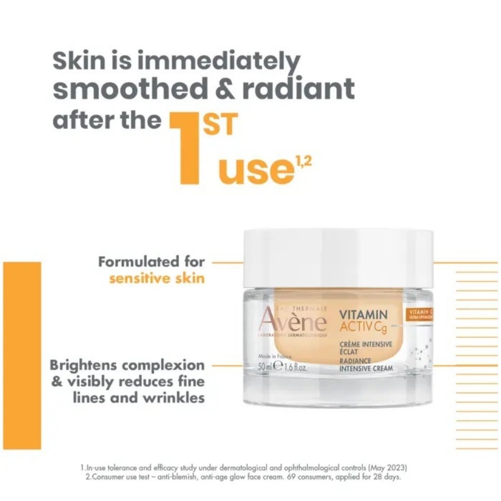 Avene Vitamin Activ Cg Radiance Intensive Antiaging Cream With Niacinamide, 50ml