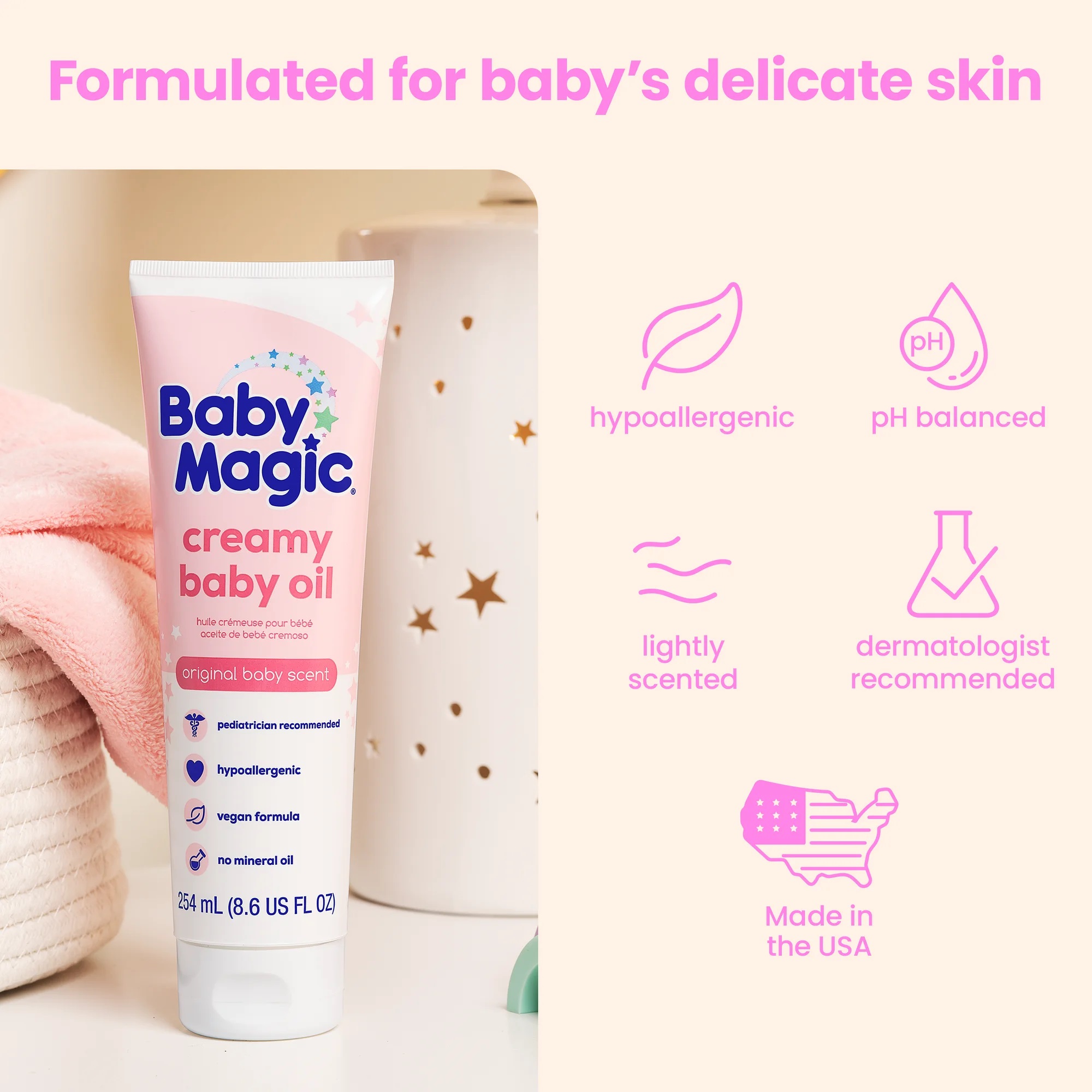 Baby Magic Creamy Baby Oil Original Scent 254ml